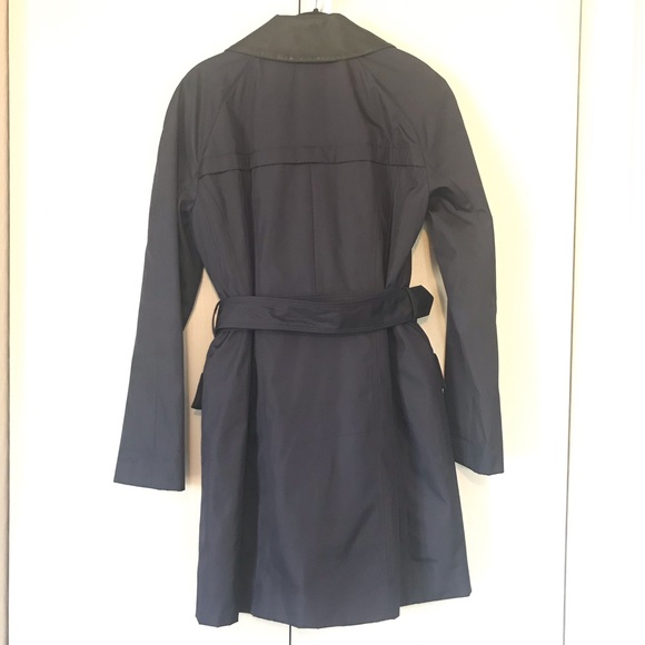 Andrew Marc Blue Trench Coat S - Picture 2 of 8
